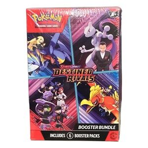 NEW Pokémon TCG: Destined Rivals Booster Bundle 6 Pack Factory Sealed